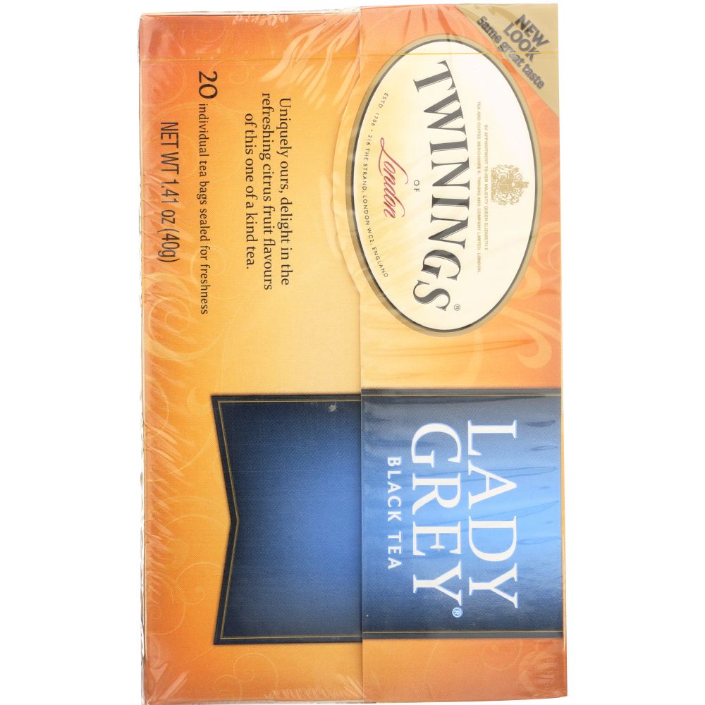 TWINING TEA: Classics Lady Grey Tea, 20 Tea Bags, 1.41 oz