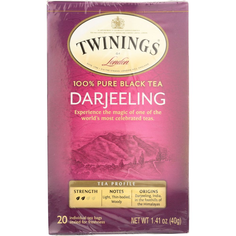 TWINING TEA: Origins Darjeeling Tea, 20 Tea Bags, 1.41 oz