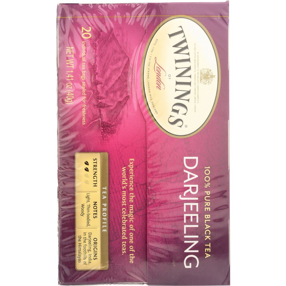 TWINING TEA: Origins Darjeeling Tea, 20 Tea Bags, 1.41 oz