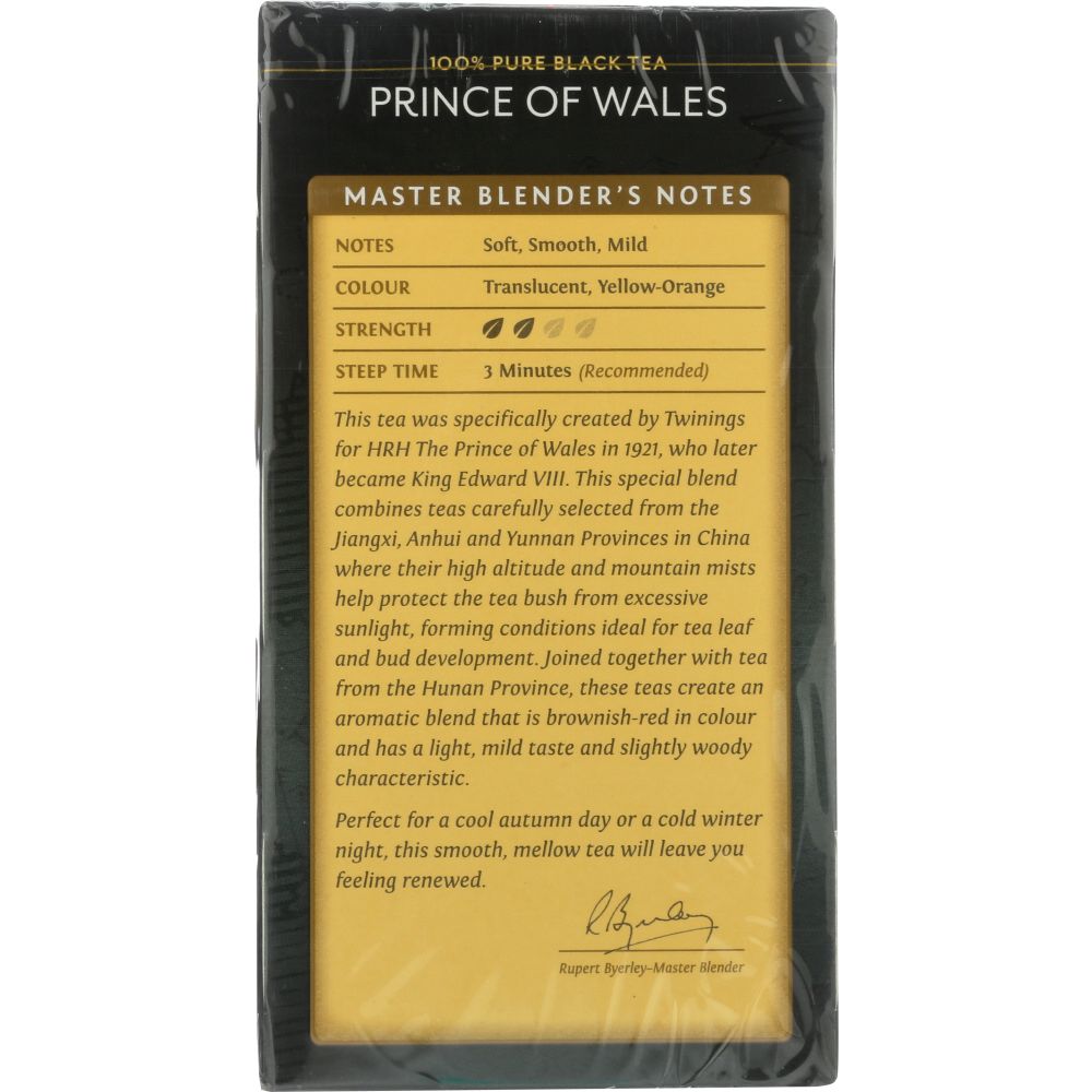 TWINING TEA: Classics Prince of Wales Tea 20 Tea Bags, 1.41 oz