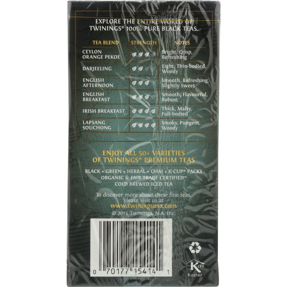 TWINING TEA: Classics Prince of Wales Tea 20 Tea Bags, 1.41 oz