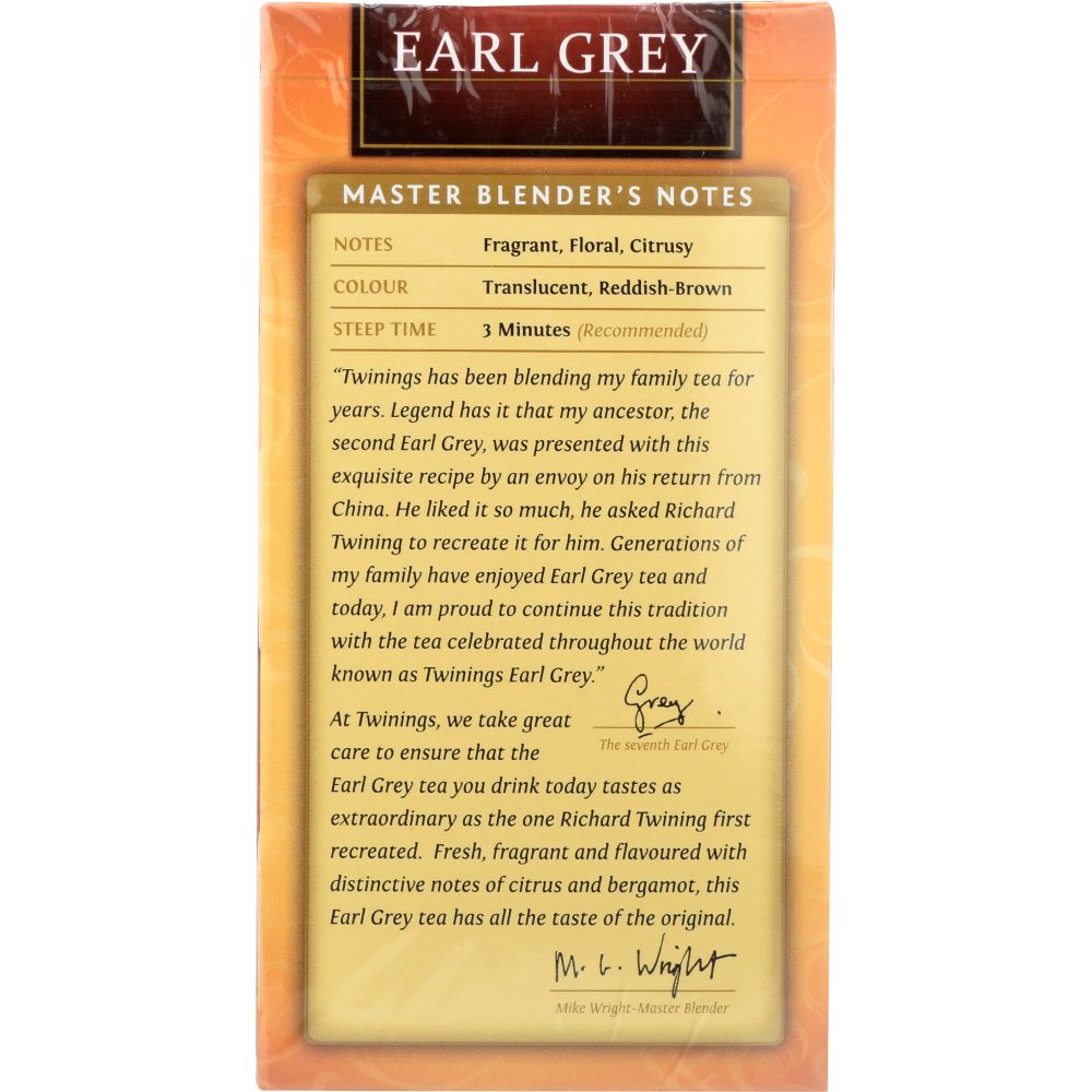 TWINING TEA: Classics Earl Grey Tea, 20 Tea Bags, 1.41 oz