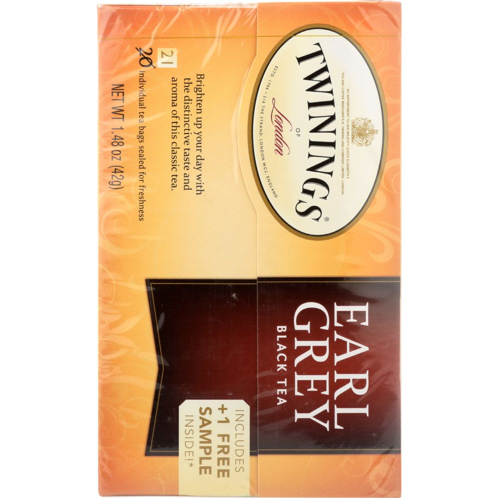 TWINING TEA: Classics Earl Grey Tea, 20 Tea Bags, 1.41 oz