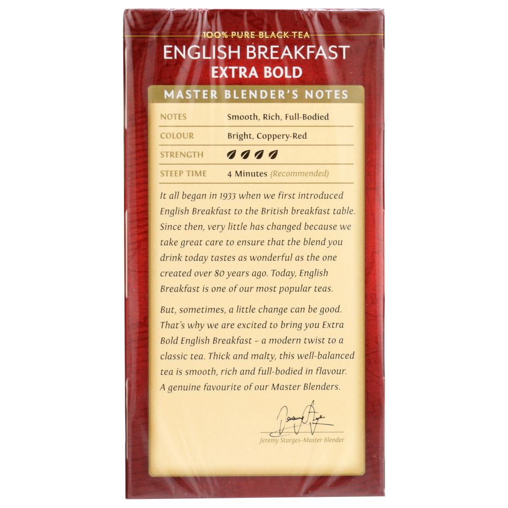 TWINING TEA: English Breakfast Extra Bold Black Tea, 20 bg