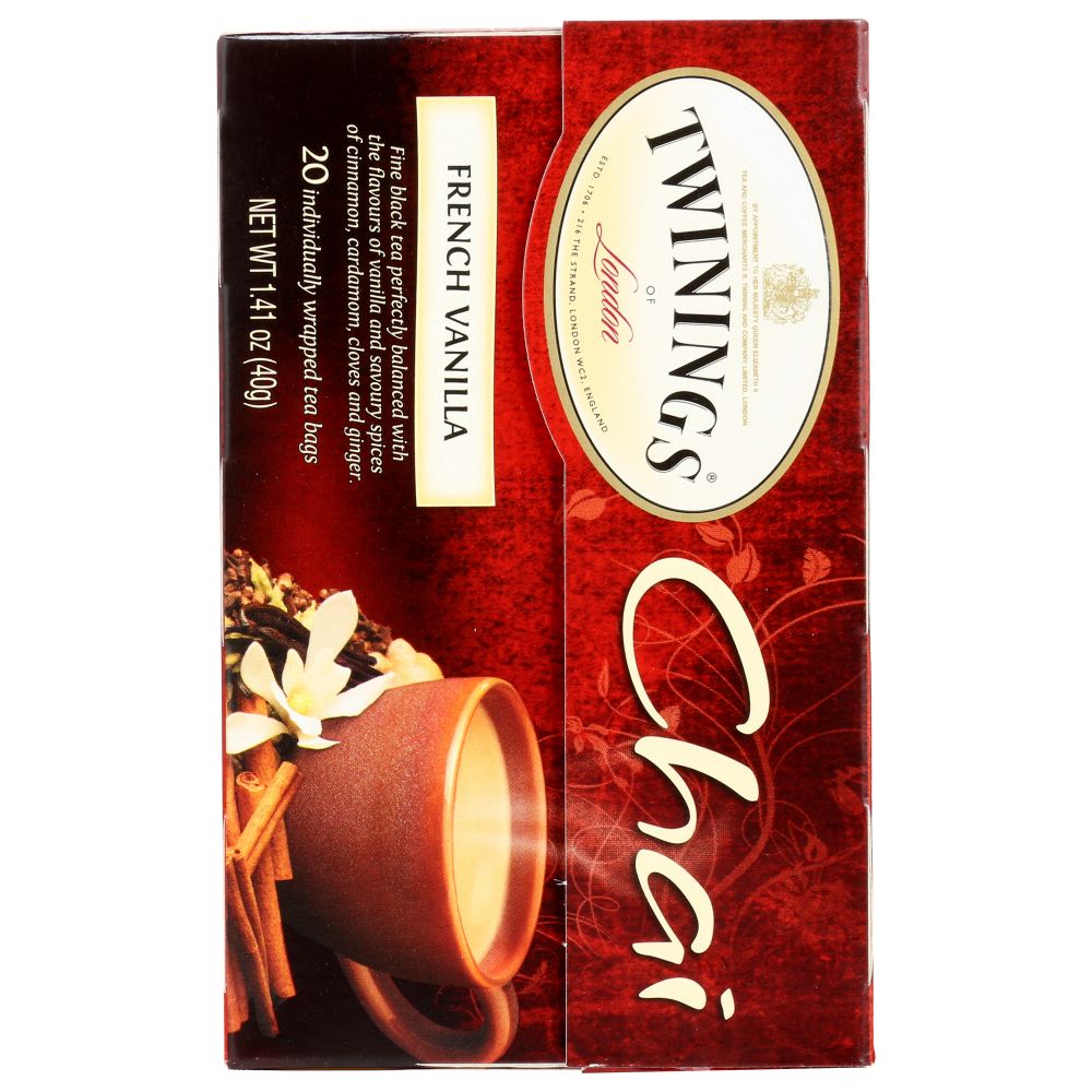 TWINING TEA: French Vanilla Chai Tea, 20 bg