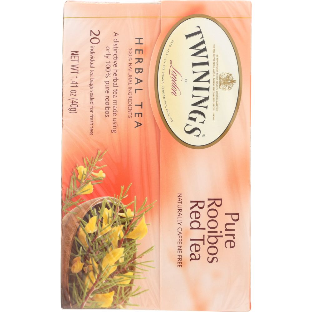 TWINING TEA: Pure Rooibos Red Tea, 20 bg