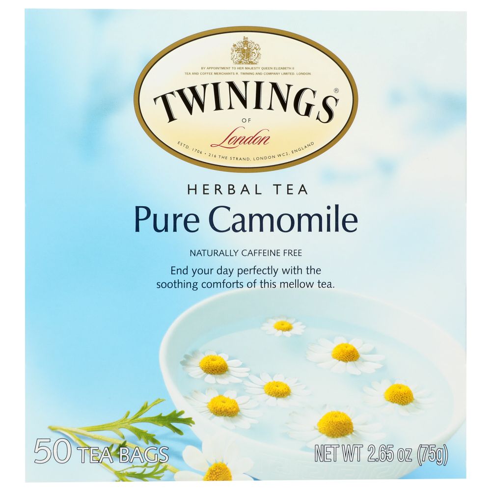 TWINING TEA: Pure Camomile Herbal Tea, 50 bg