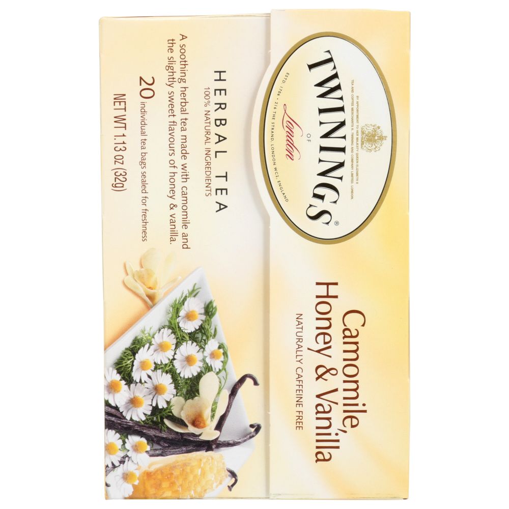 TWINING TEA: Camomile, Honey & Vanilla Herbal Tea, 20 bg