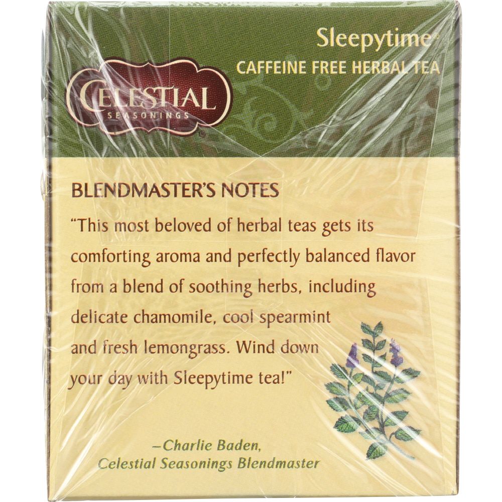 CELESTIAL SEASONINGS: Sleepytime Herbal Tea Caffeine Free 20 Tea Bag, 1 oz