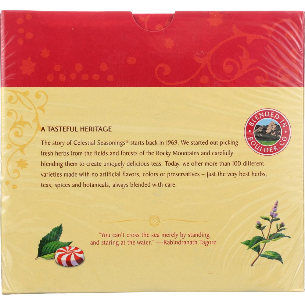 CELESTIAL SEASONINGS: Peppermint Herbal Tea, 40 bg