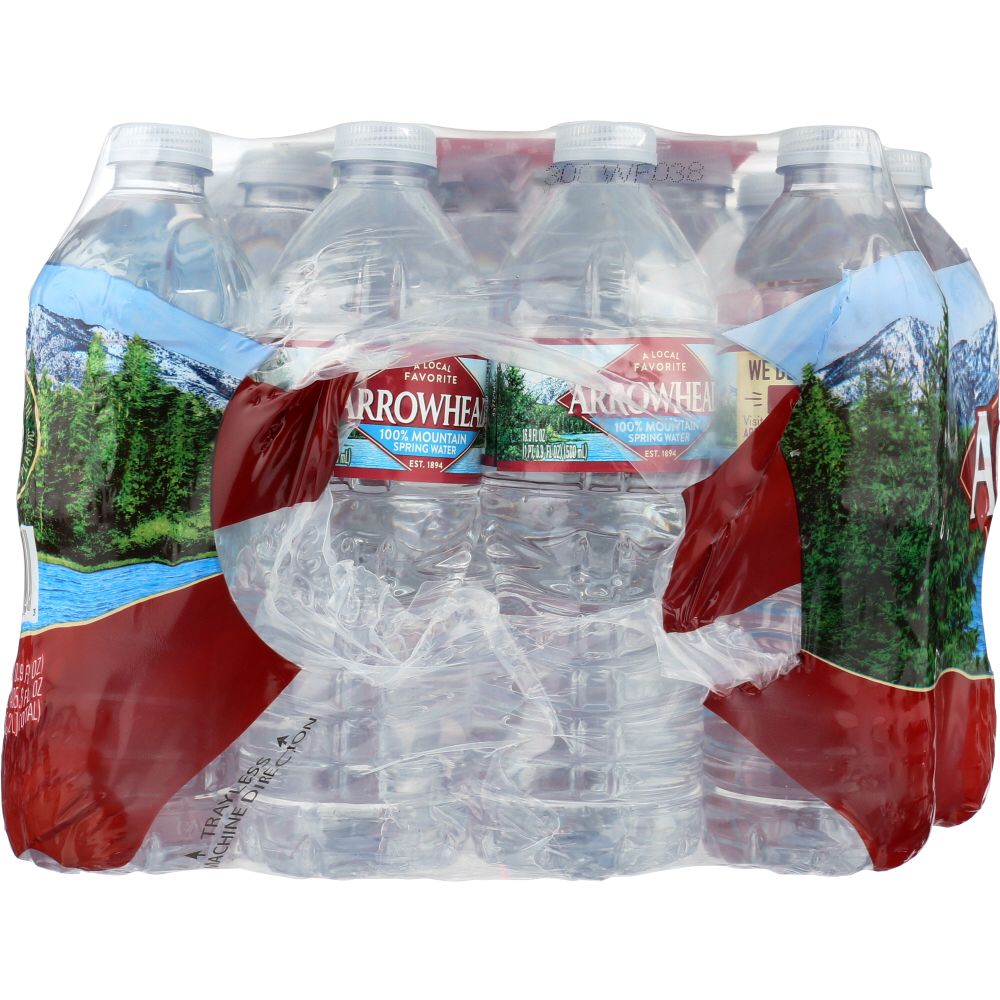 ARROWHEAD WATER: 100% Mountain Spring Water 24 Count - 0.5 liter, 12 lt