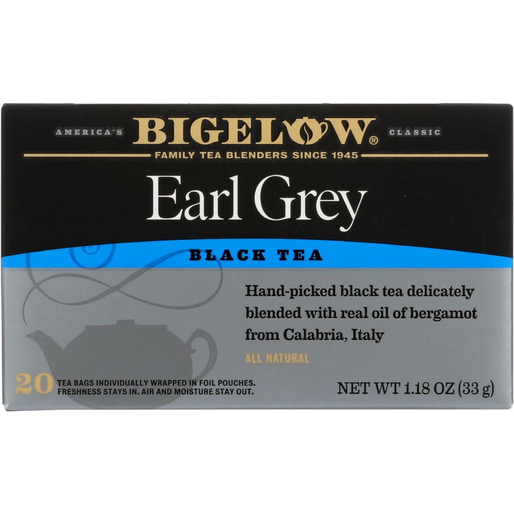 BIGELOW: Tea Black Tea Earl Grey, 20 tea bags