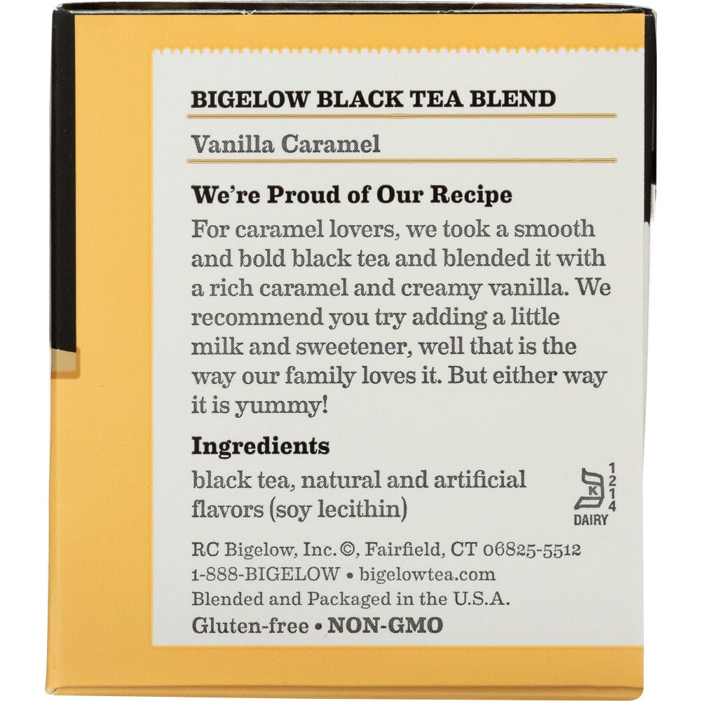 BIGELOW: Vanilla Caramel Black Tea 20 Bags, 1.82 oz