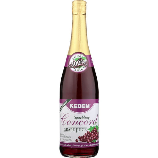 KEDEM: Sparkling Concord Grape Juice, 25.4 Oz