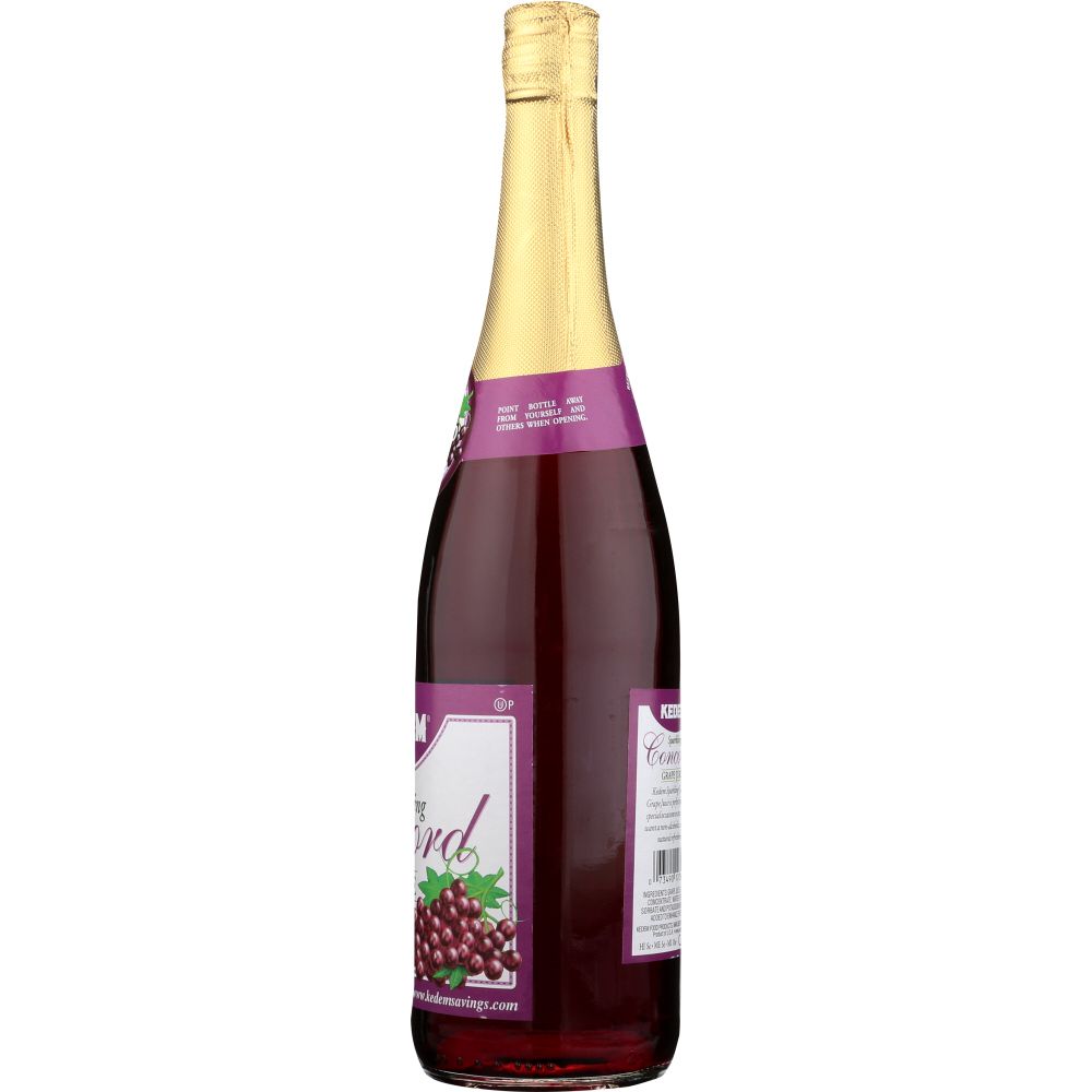 KEDEM: Sparkling Concord Grape Juice, 25.4 Oz