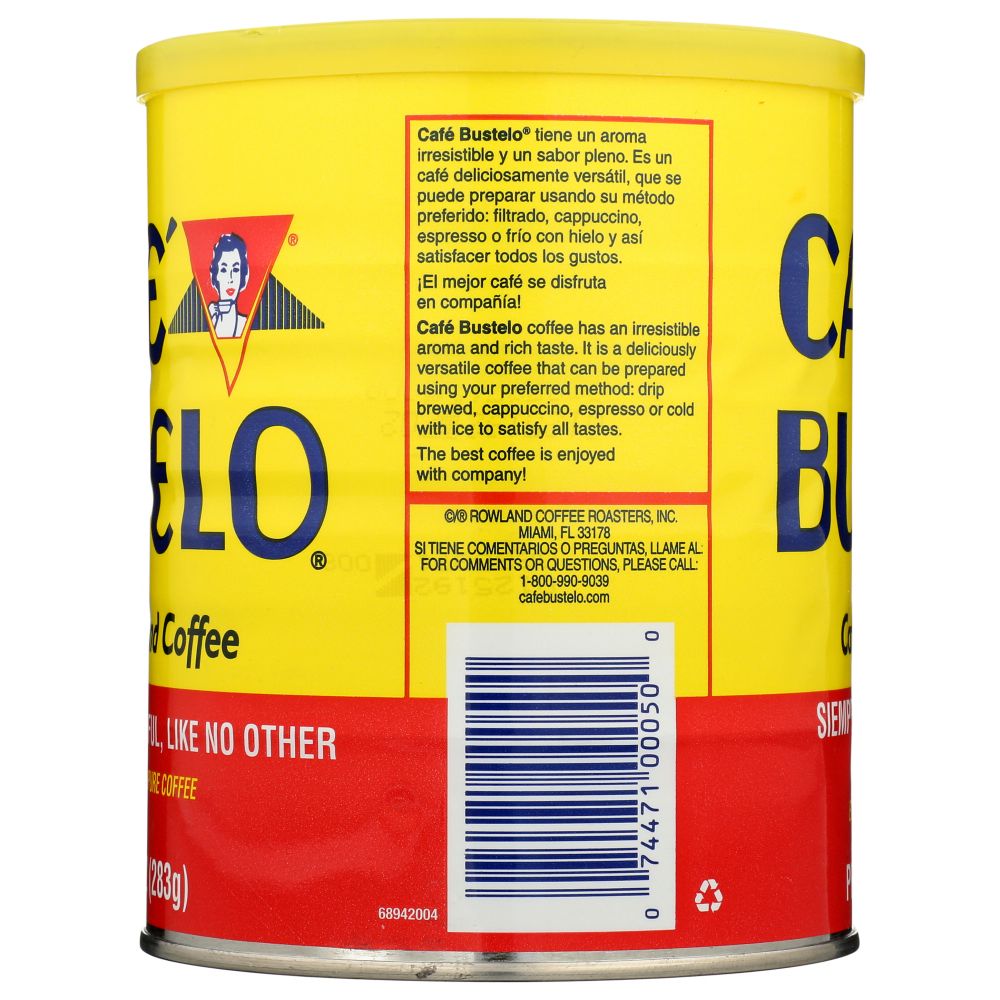 CAFE BUSTELO: Espresso Ground Coffee, 10 oz