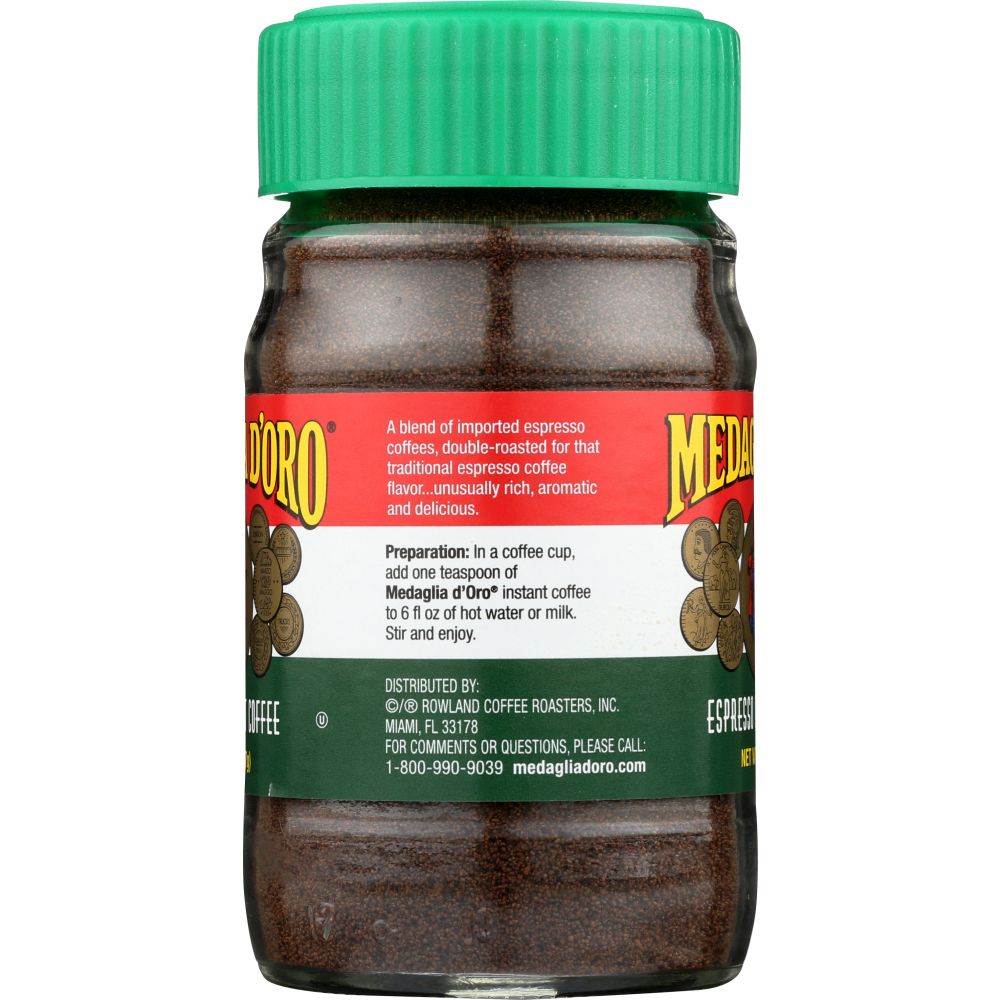 MEDAGLIA D'ORO: Espresso Instant Coffee, 2 oz