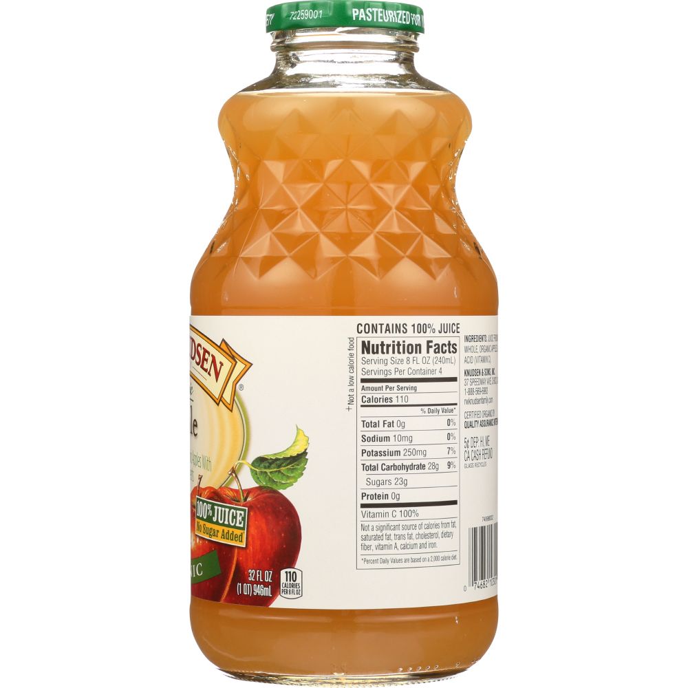 R.W. KNUDSEN FAMILY: Organic Juice Apple, 32 oz