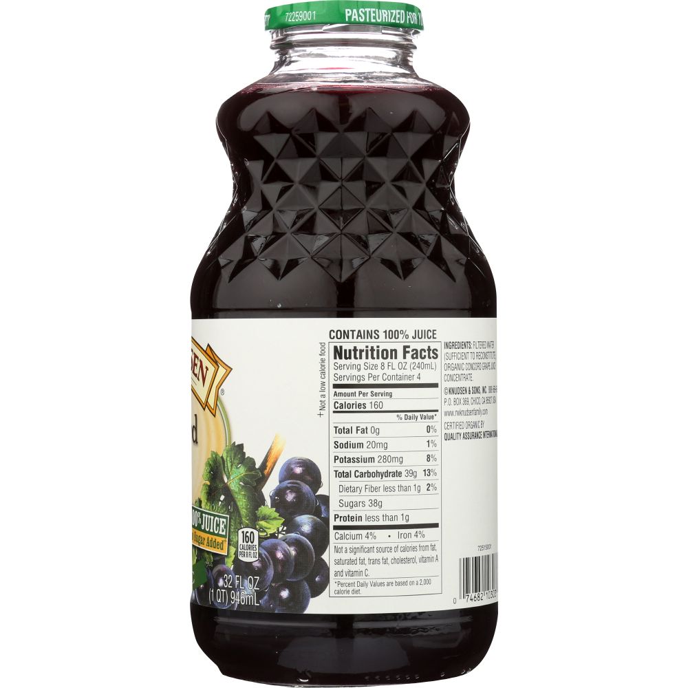 R.W. KNUDSEN FAMILY: Organic Concord Grape Juice, 32 oz