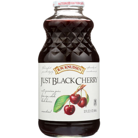 R.W. KNUDSEN FAMILY: Juice Just Black Cherry, 32 oz