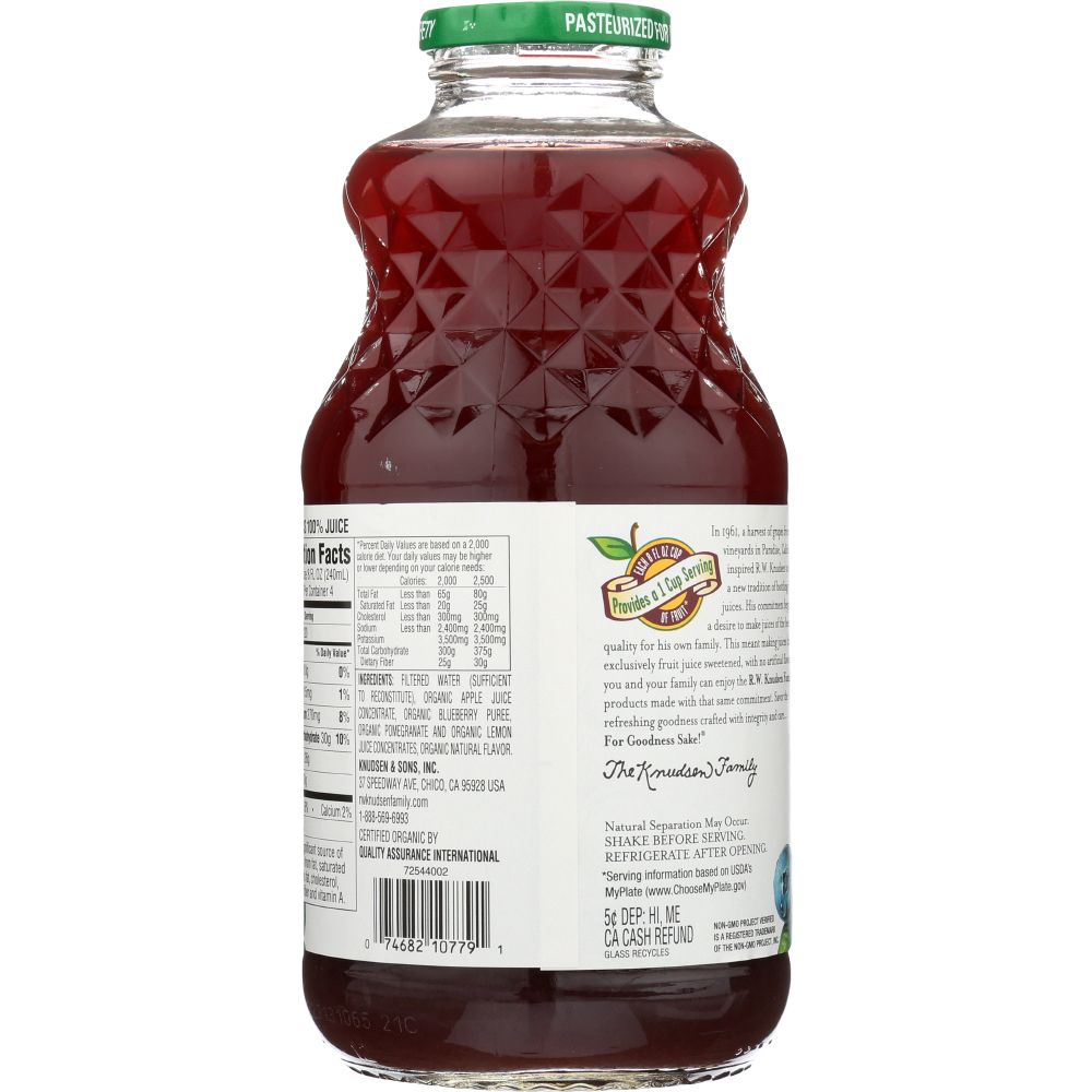 R.W. KNUDSEN: Organic Blueberry Pomegranate Juice, 32 oz