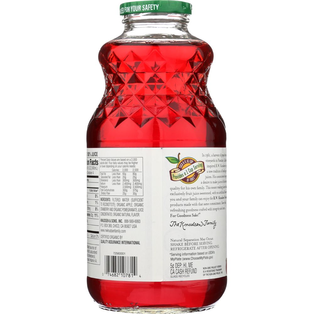 R.W. KNUDSEN: Organic Cranberry Pomegranate Juice, 32 oz