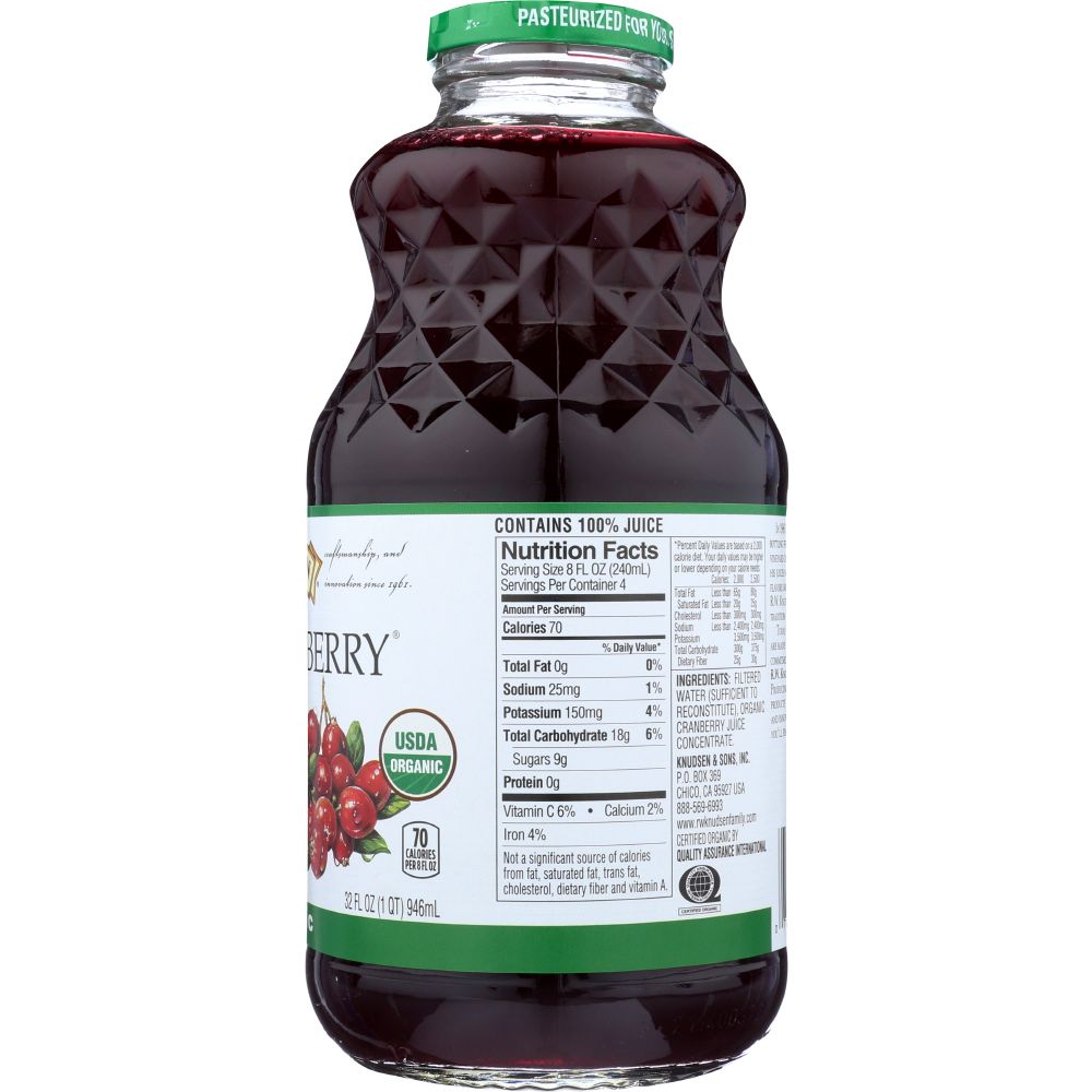 R.W. KNUDSEN: Family Just Cranberry Juice Organic, 32 oz