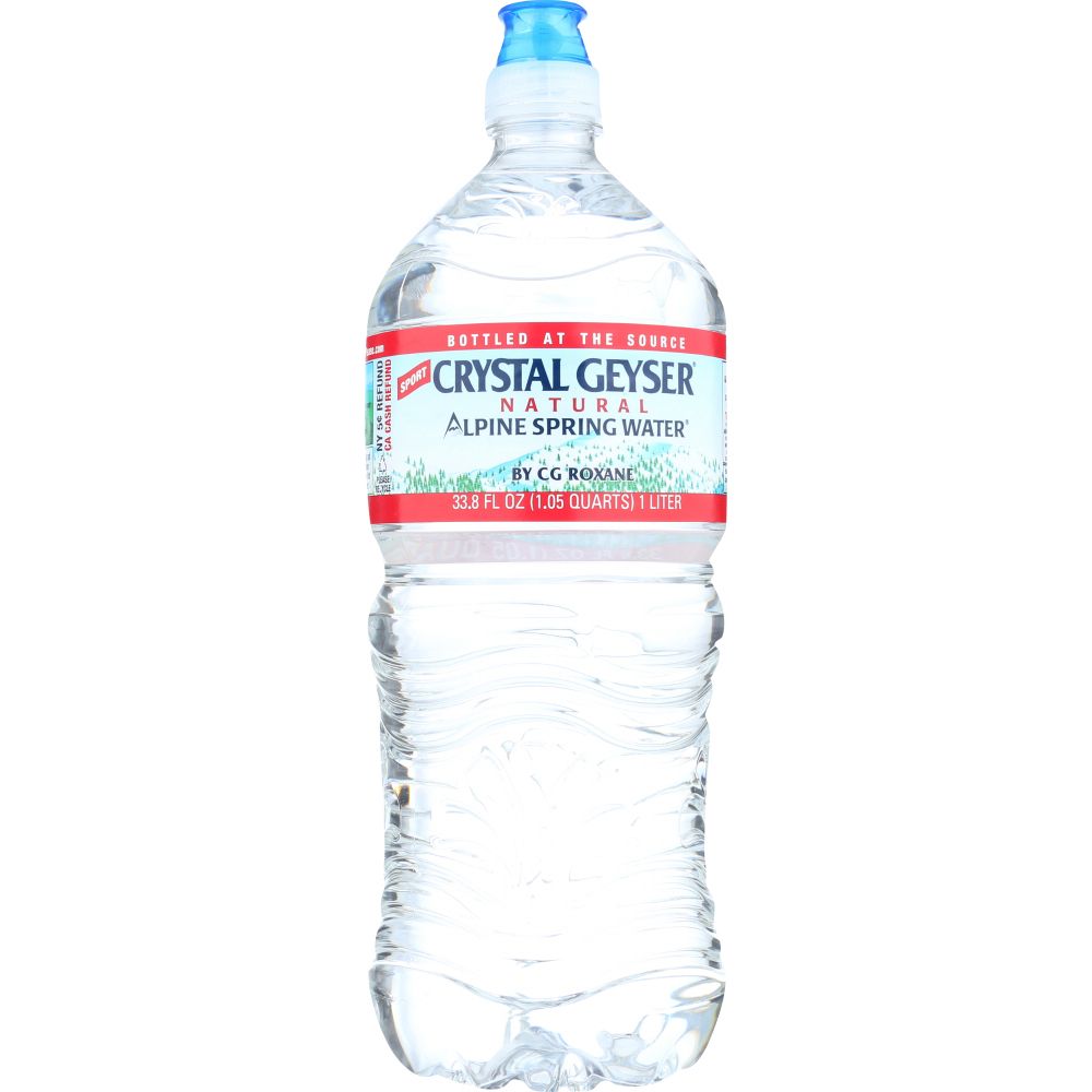 CRYSTAL GEYSER: Alpine Spring Water Sport Cap, 1 lt