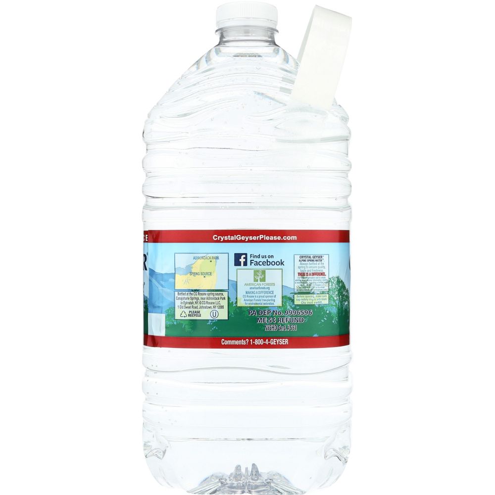 CRYSTAL GEYSER: Alpine Spring Water, 1 gal