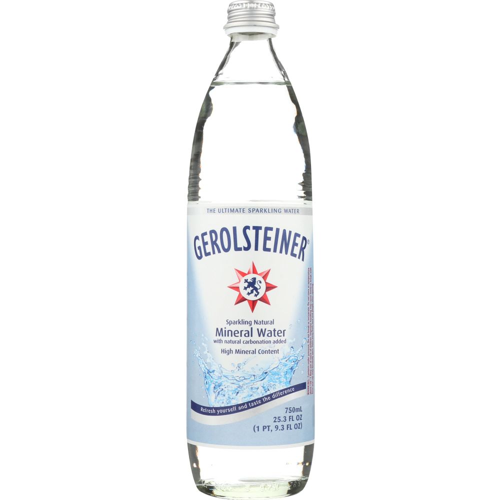 GEROLSTEINER: Sparkling Natural Mineral Water, 25.3 Oz