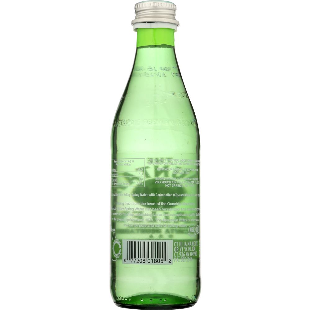 MOUNTAIN VALLEY: Sparkling Water Lime Twist Bottle, 333 ml