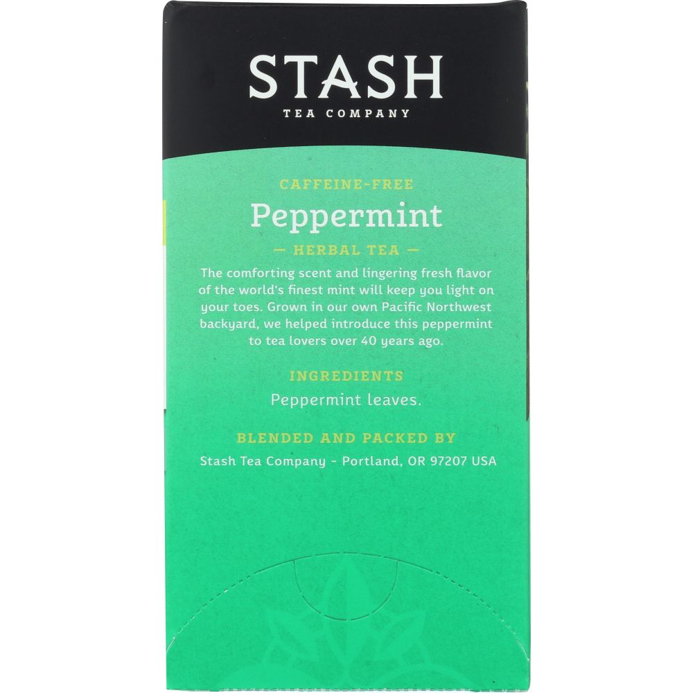 STASH TEA: Premium Peppermint Herbal Tea Caffeine Free 20 Tea Bags, 0.7 oz