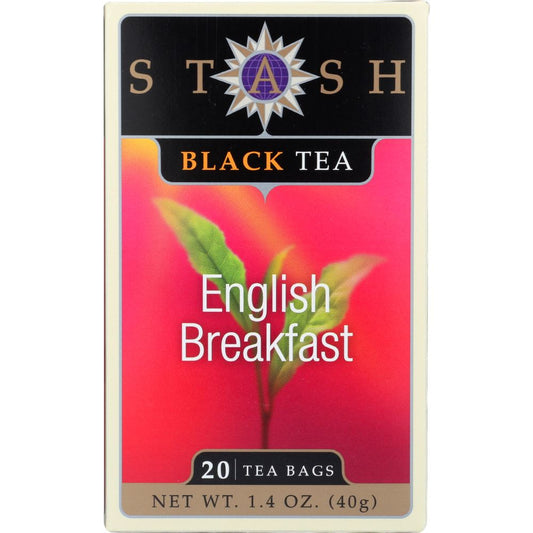 STASH TEA: Premium Black Tea English Breakfast 20 Tea Bags, 1.4 oz