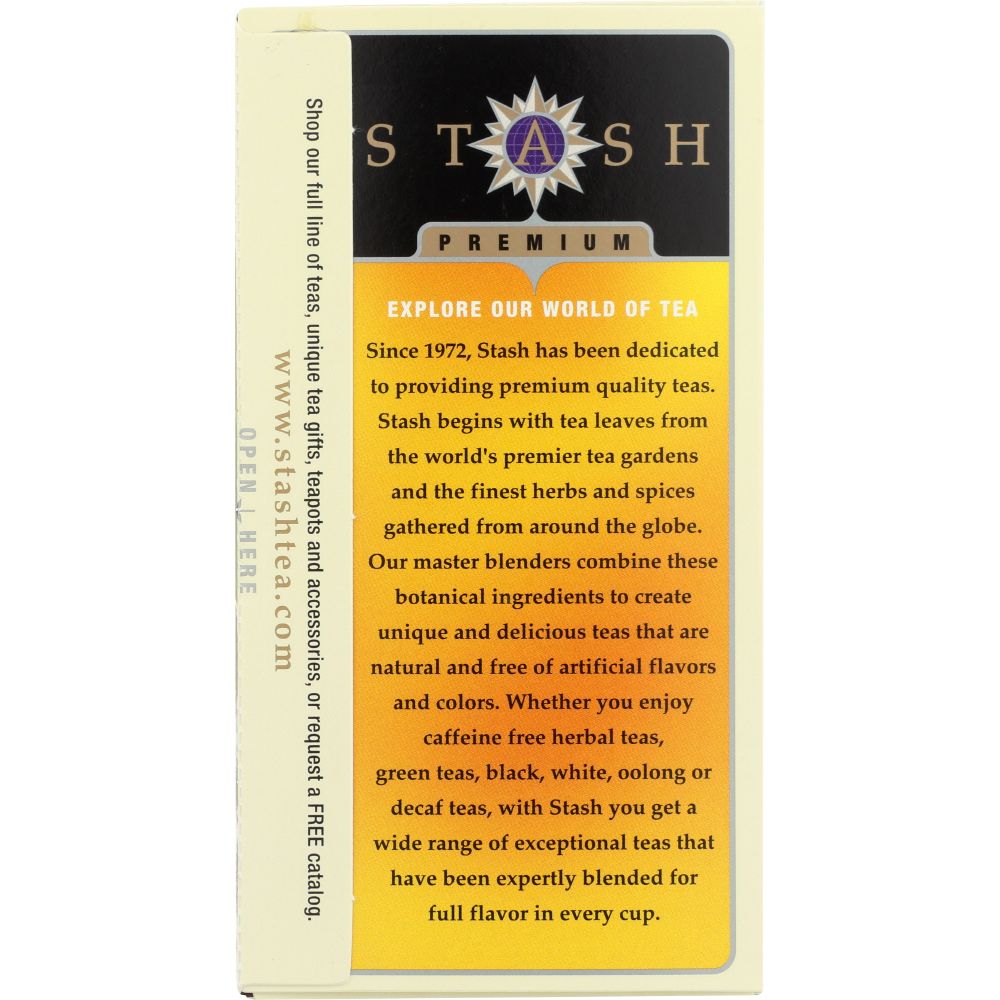 STASH TEA: Lemon Ginger Herbal Tea Caffeine Free 20 Tea Bags, 1.1 oz