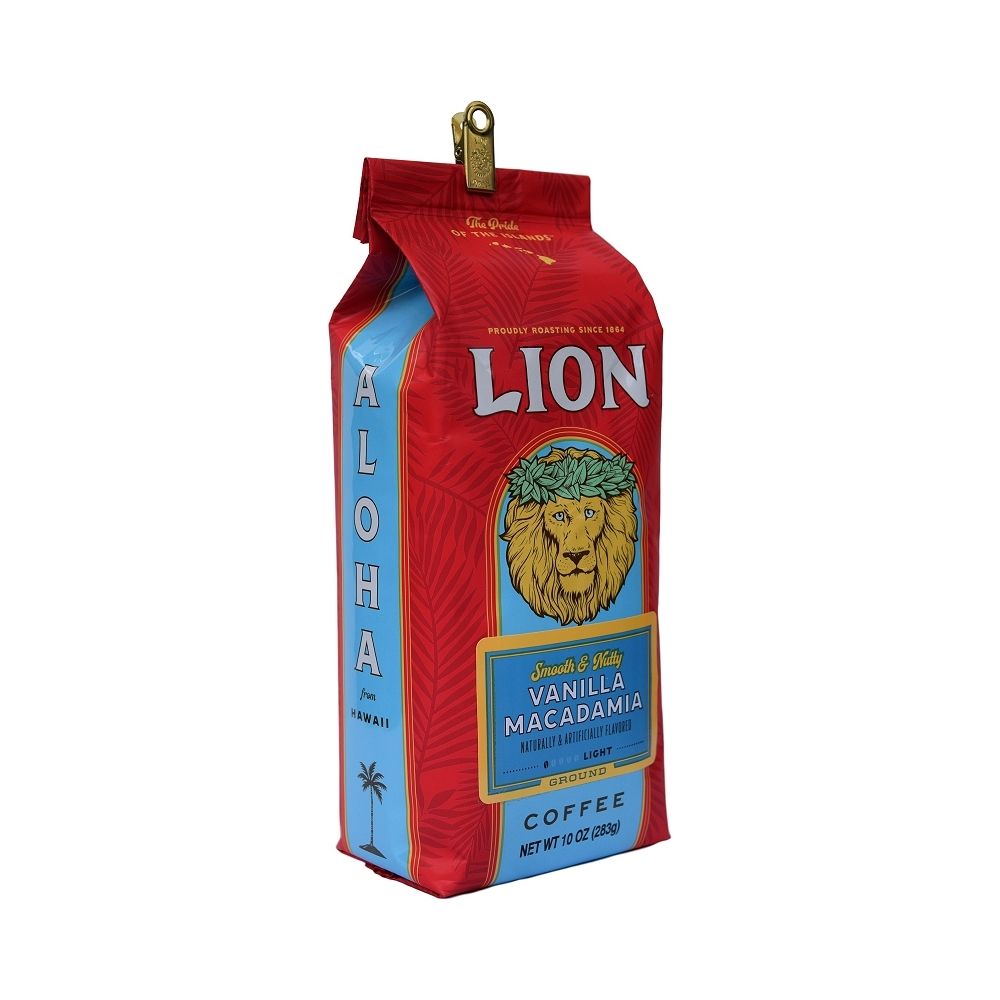 LION COFFEE: Coffee Vanilla Macadamia, 10 oz