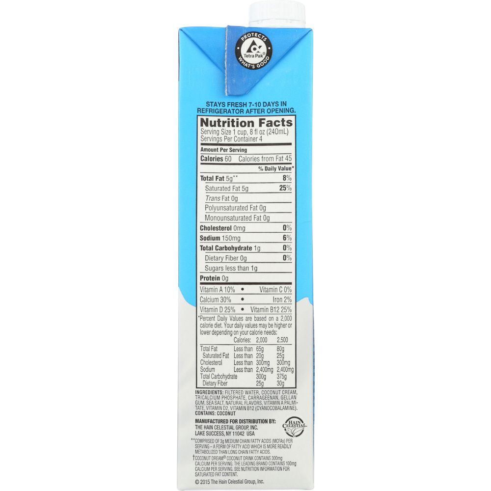 DREAM: Coconut Dream Unsweetened Coconut Drink, 32 fo