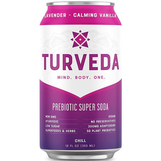 TURVEDA: Soda Prebiotic Chill, 12 fo