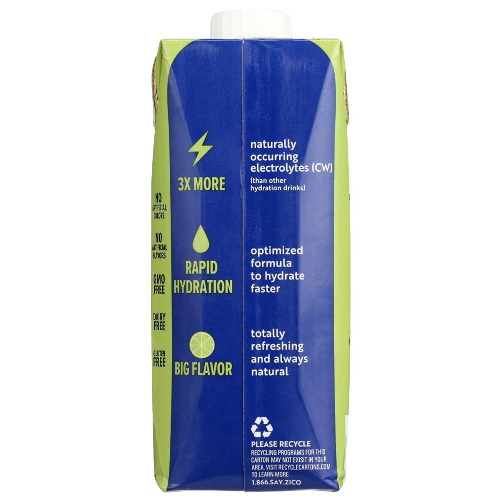 ZICO: Water Hydrate Coconut Lime, 16.9 fo