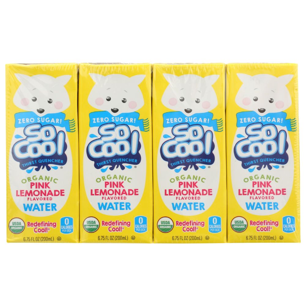 SO COOL THIRST QUENCHER: Water Pink Lemonade Org, 54 fo