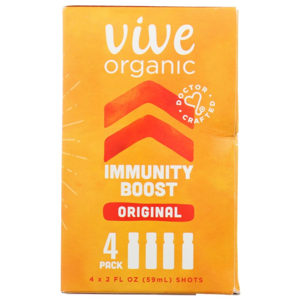 VIVE ORGANIC: Shot Immunity 4Pk, 8 oz