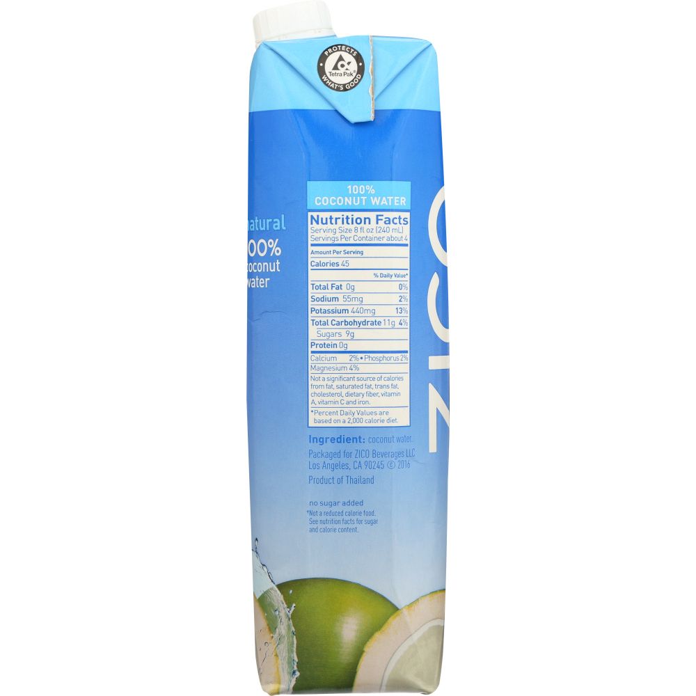 ZICO: Pure Premium Coconut Water, 33.8 Oz