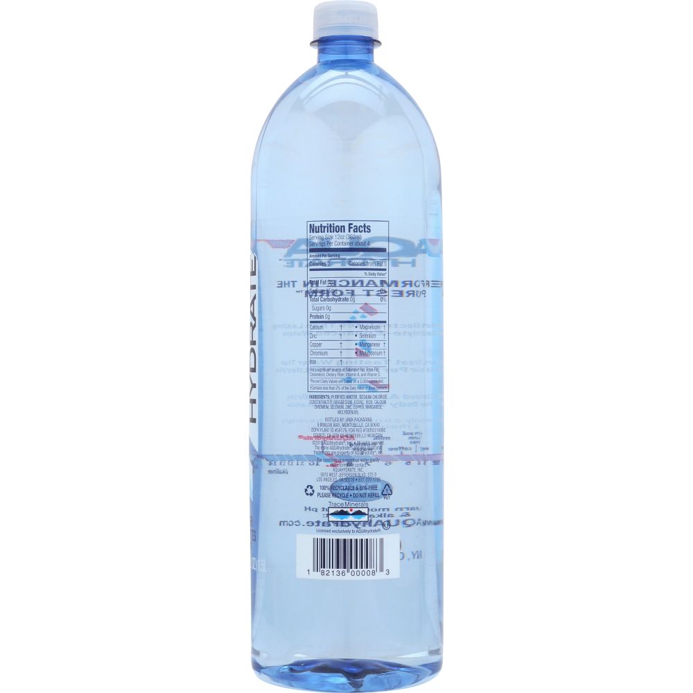 AQUA HYDRATE: Water Alkaline ph 9+, 1.5 lt