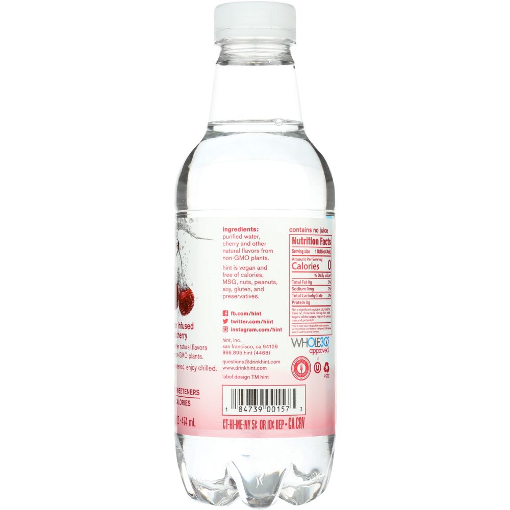 HINT: Water Essence Cherry, 16 oz