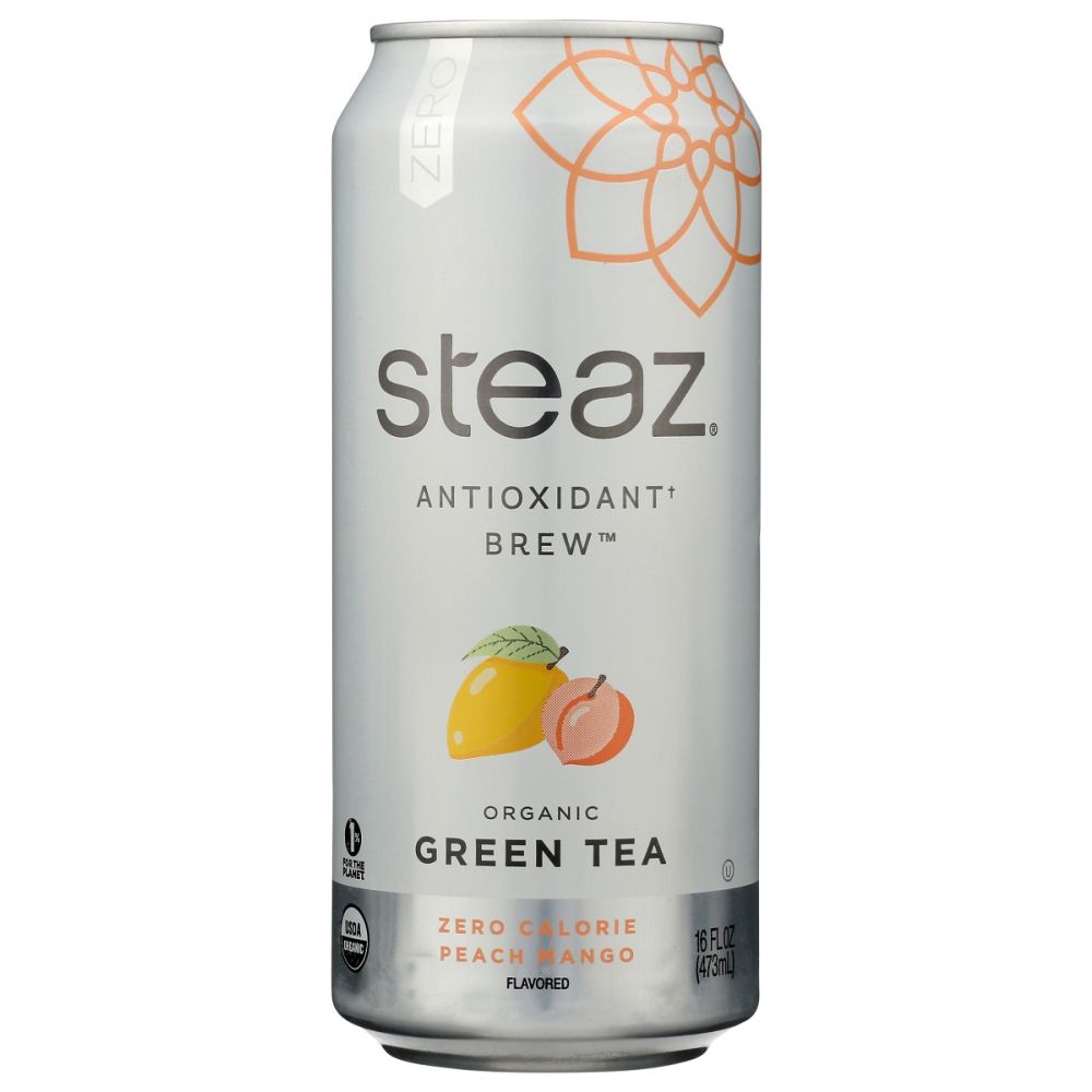 STEAZ: Zero Calorie Peach Mango Iced Tea, 16 fo