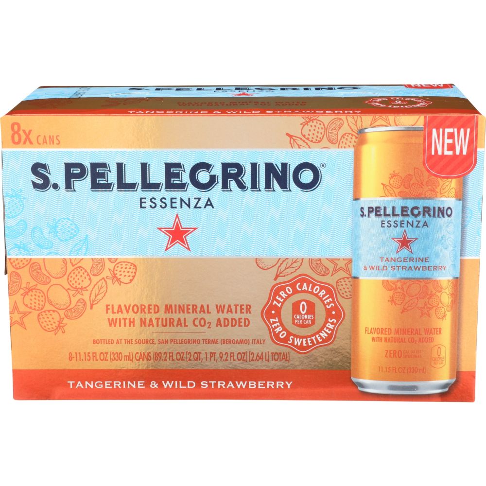 SAN PELLEGRINO: Water Esnza Tang Strw 8Pk, 89.26 fo