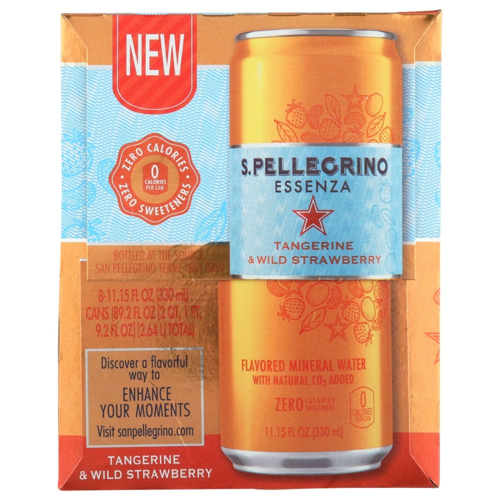 SAN PELLEGRINO: Water Esnza Tang Strw 8Pk, 89.26 fo