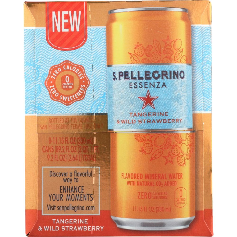 SAN PELLEGRINO: Water Esnza Tang Strw 8Pk, 89.26 fo