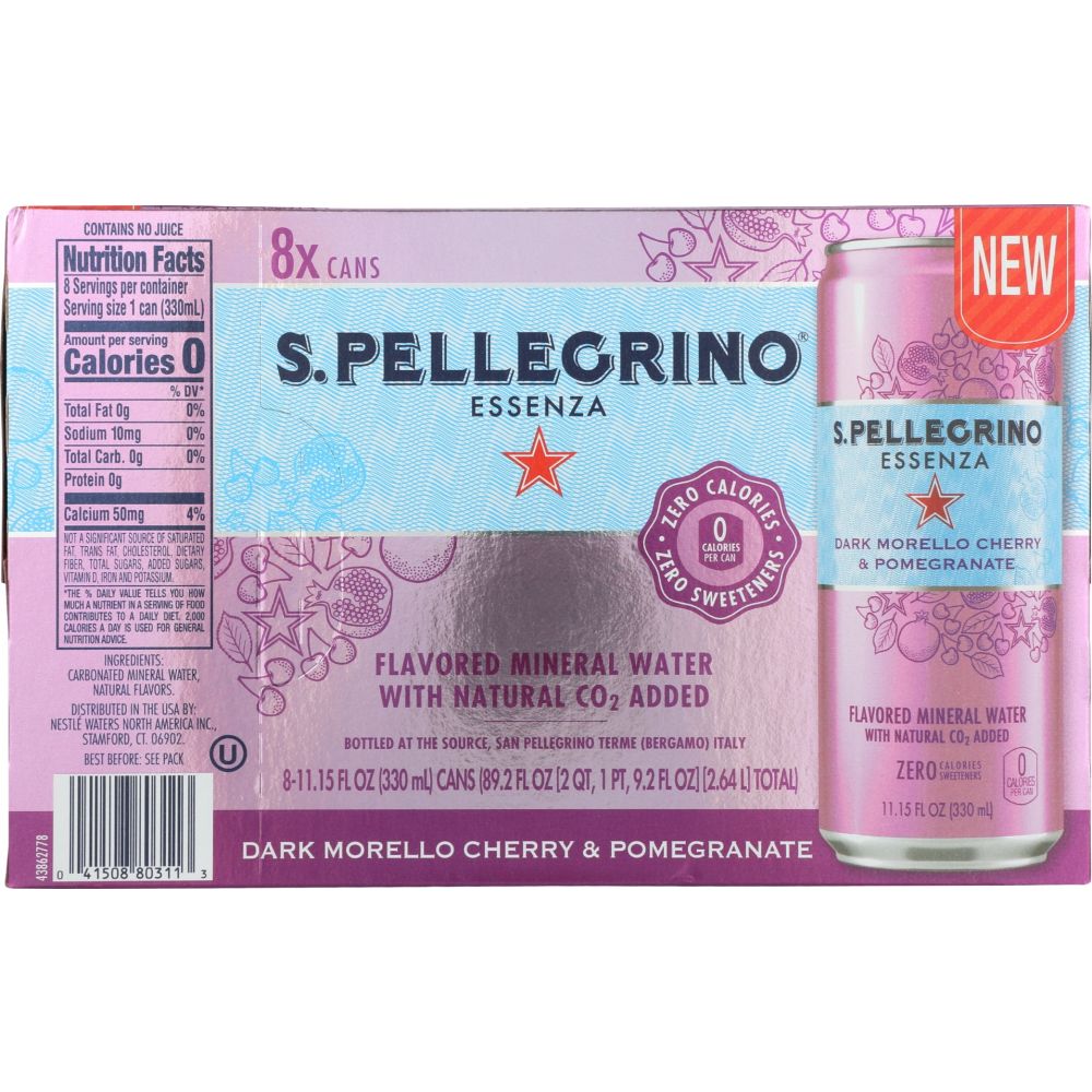 SAN PELLEGRINO: Water Essnza Chry Pmgr 8Pk, 89.26 fo