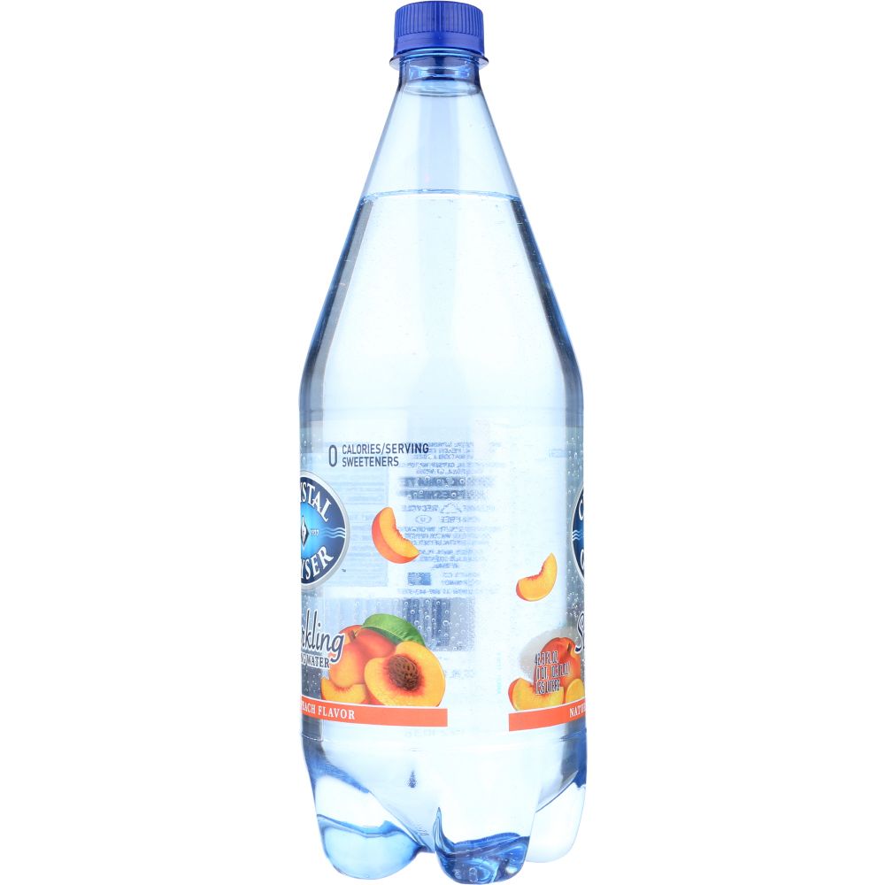 CRYSTAL GEYSER: Sparkling Spring Water Peach, 1.25 lt