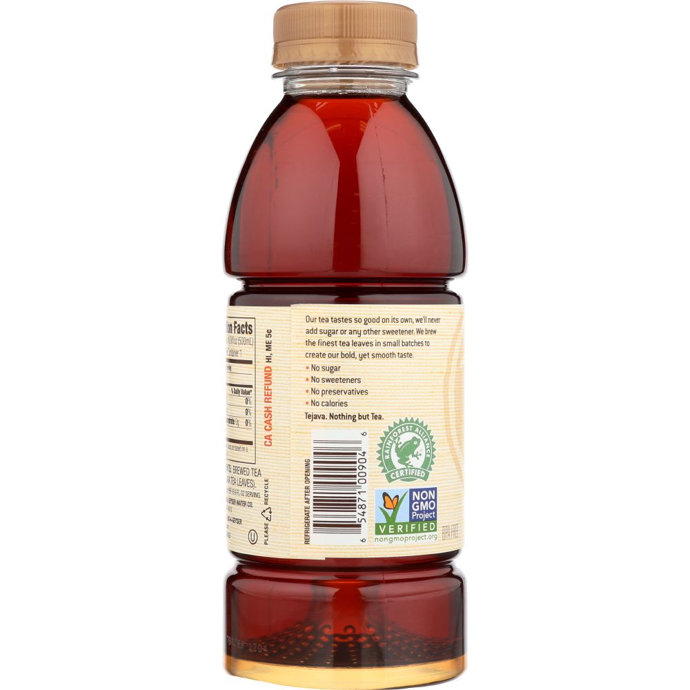 TEJAVA: Tea Black Original Unsweetened, 500 ml